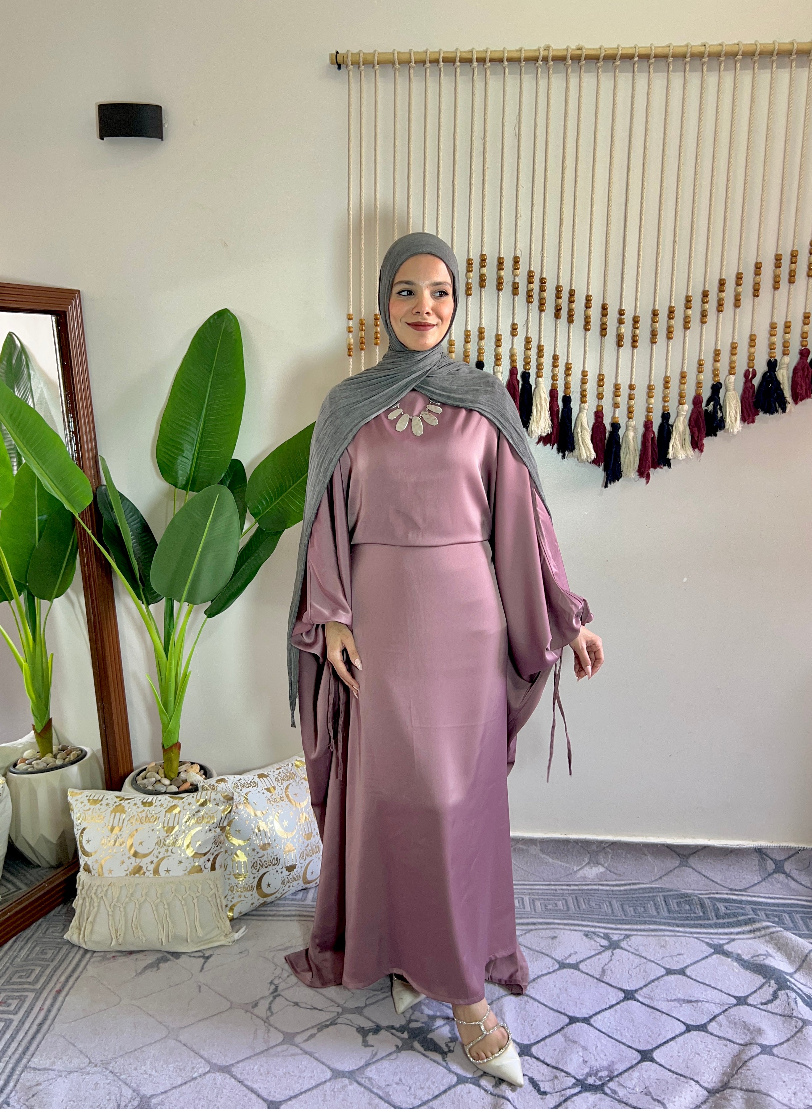 RUQAYA Satin Dress