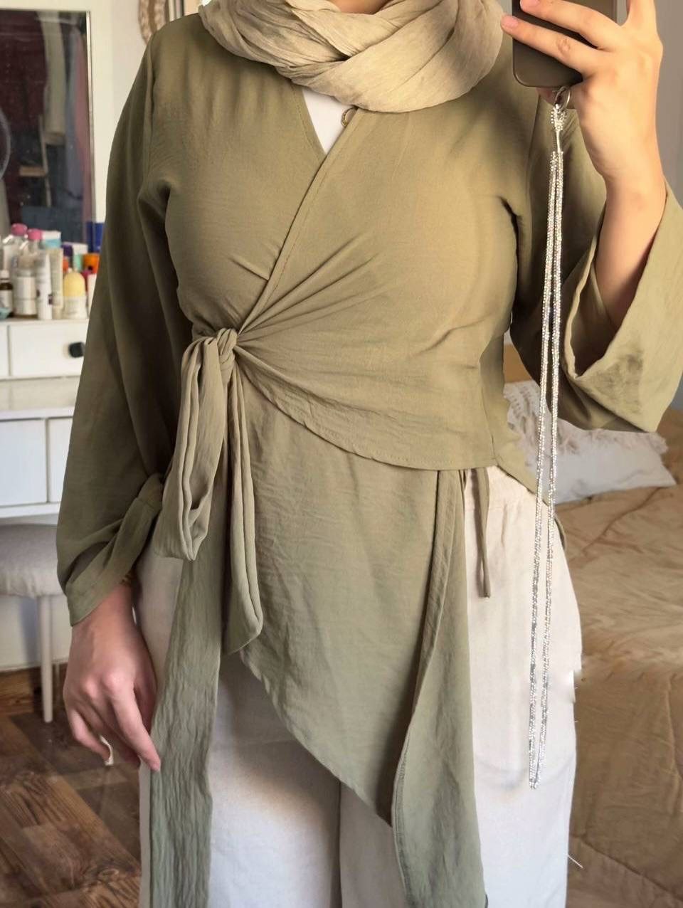 Wrap Tie Blouse