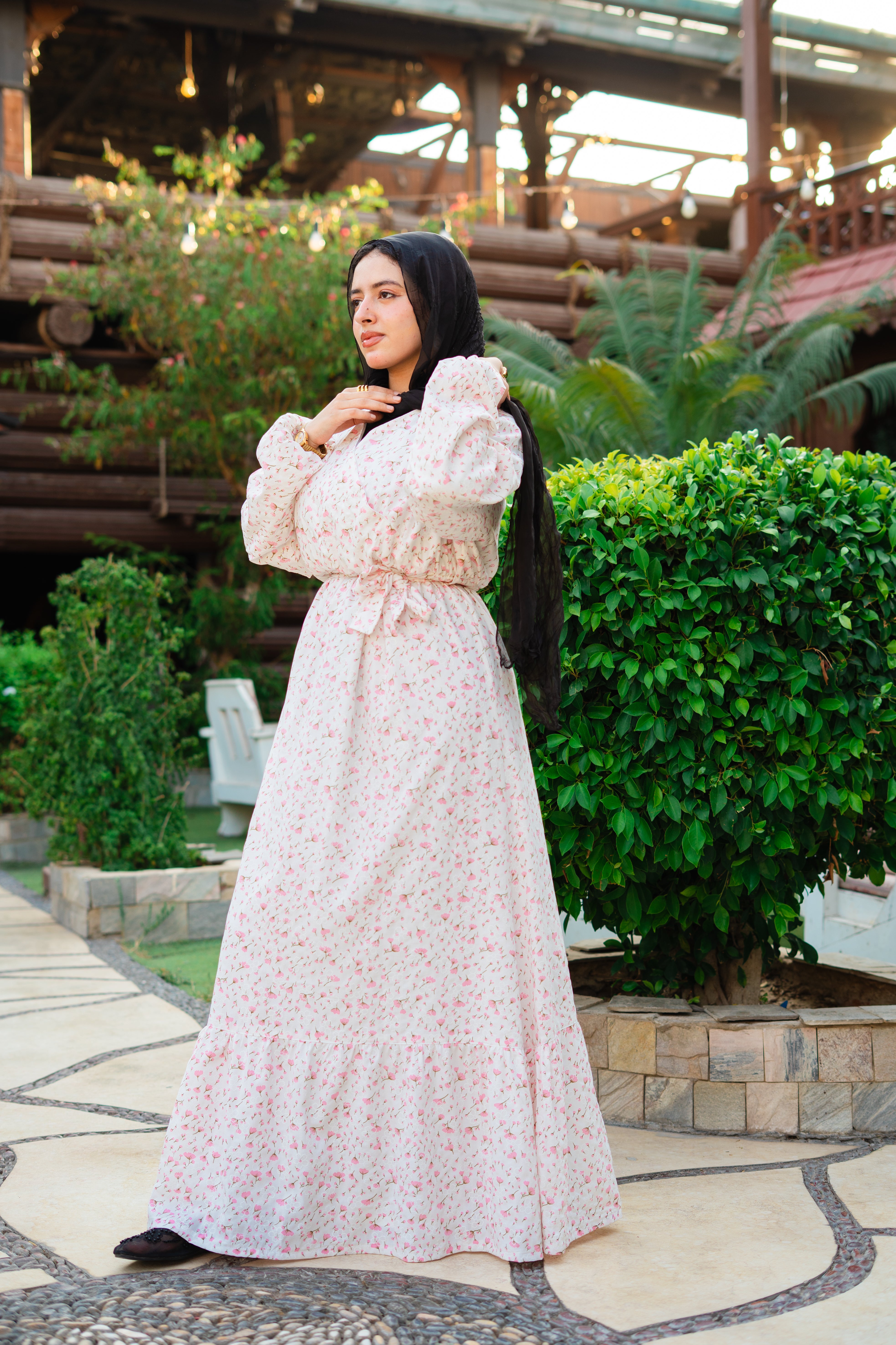 Floral Wrap Maxi Dress