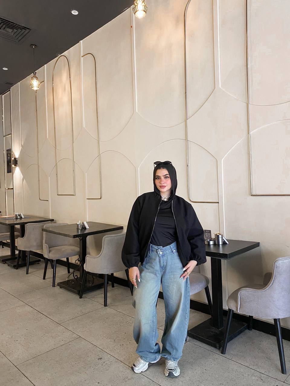 Jacket with Balloon Sleeves