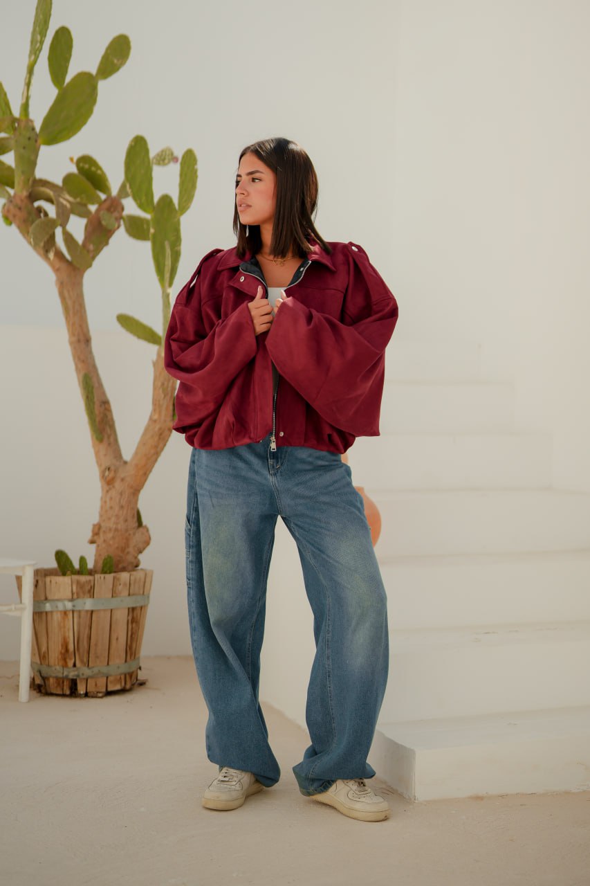 Oversized Suede Jacket