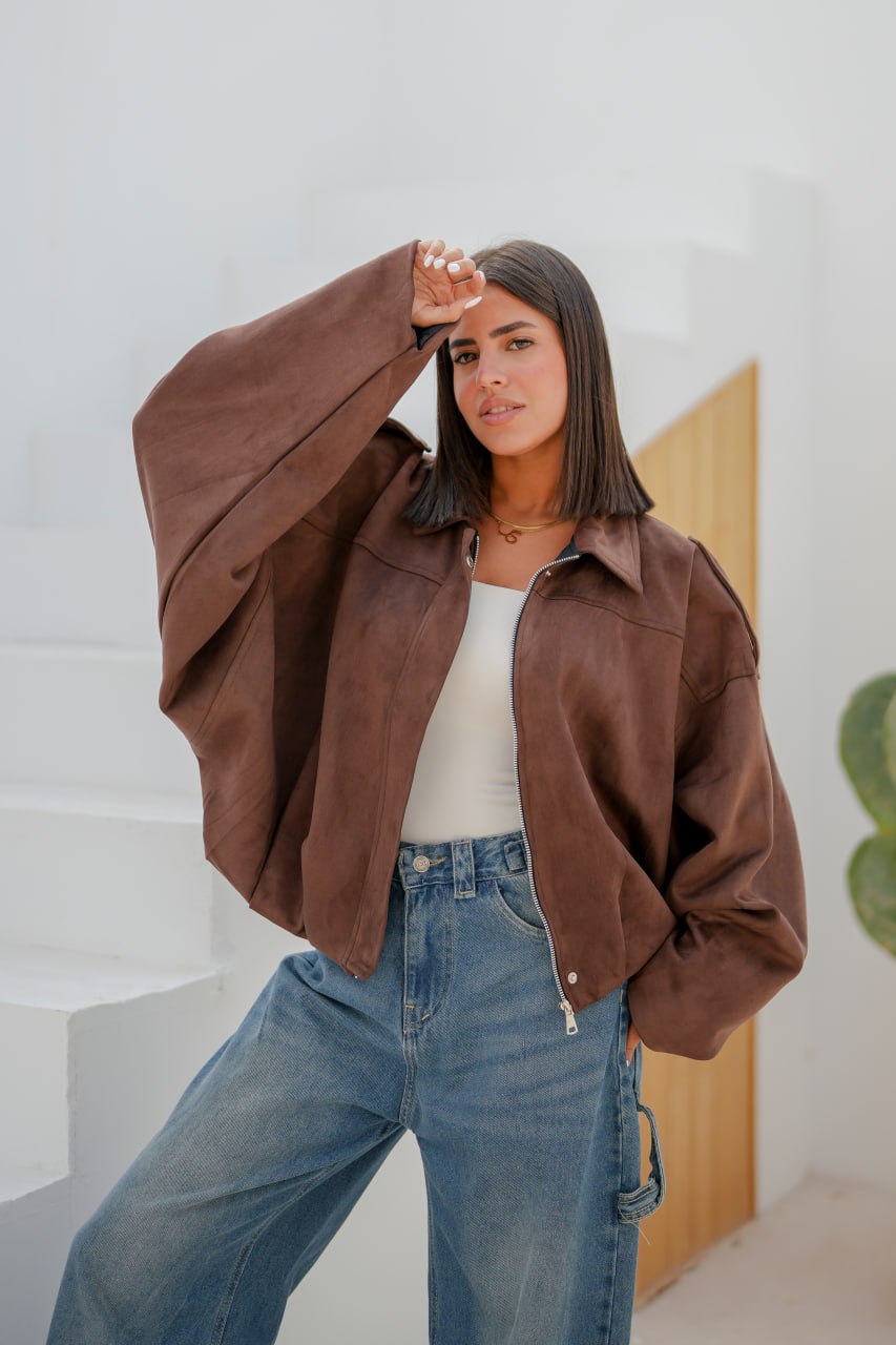 Oversized Suede Jacket